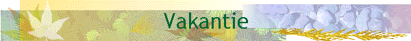 Vakantie